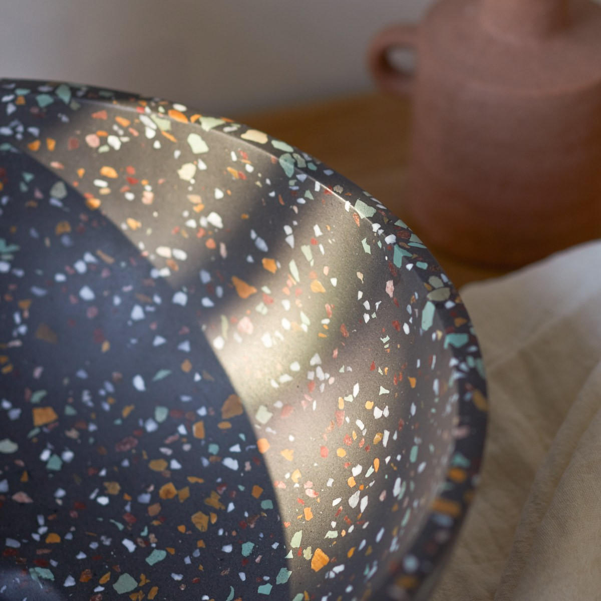 WASCHBECKEN Micha Multicolor aus Terrazzo - Multicolor, Stein (36/15/36cm) - Tikamoon