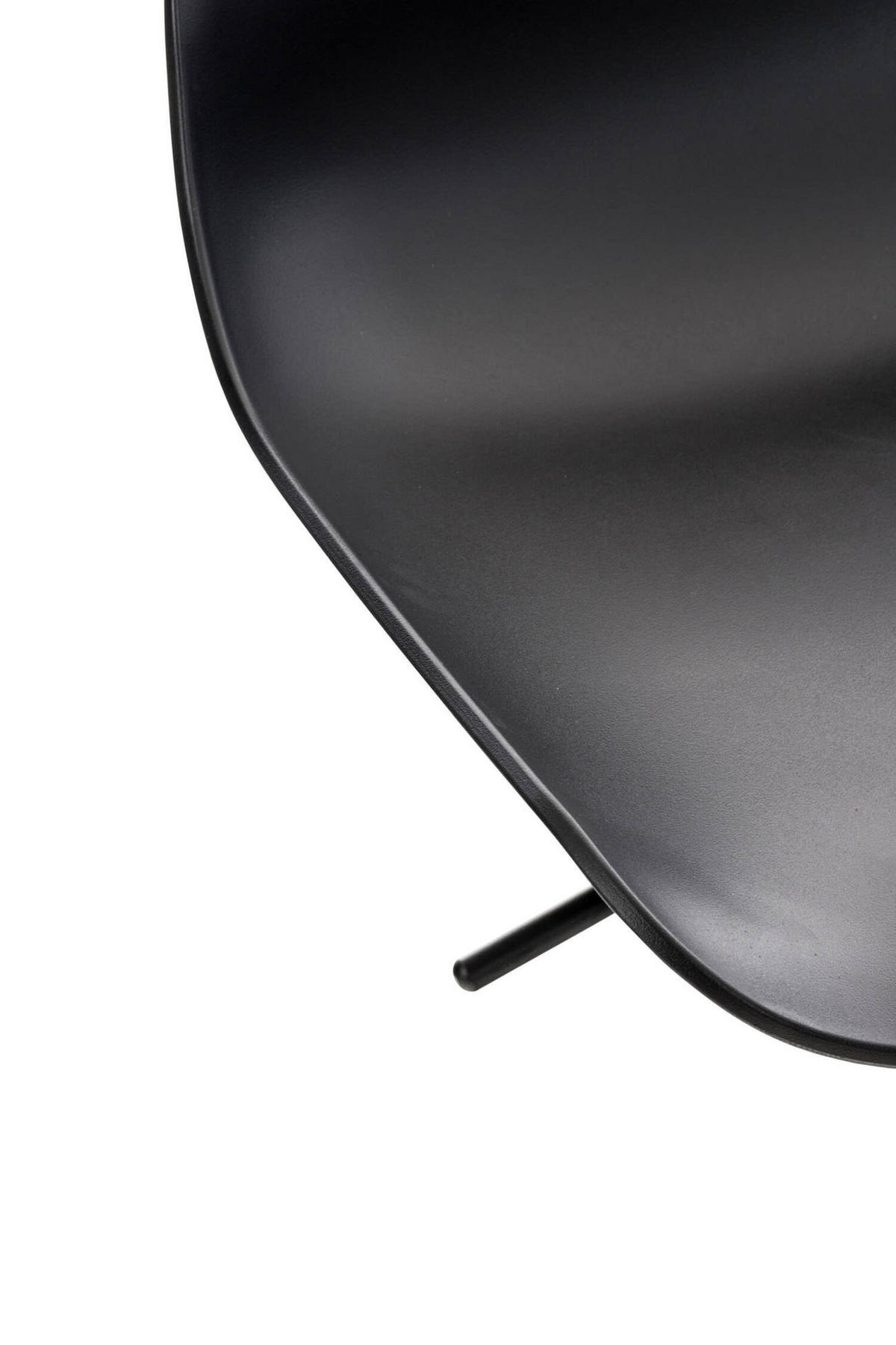 BARHOCKER Averna, Gestell Metall, Kunststoff Schwarz - Schwarz, Kunststoff/Textil (43/96/44cm) - TPFLiving