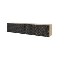 LOWBOARD VIRA-W 2x100x40x41 cm - Artisan / Schwarz - Schwarz, Holzwerkstoff (200/40/41cm) - ALTDECOR