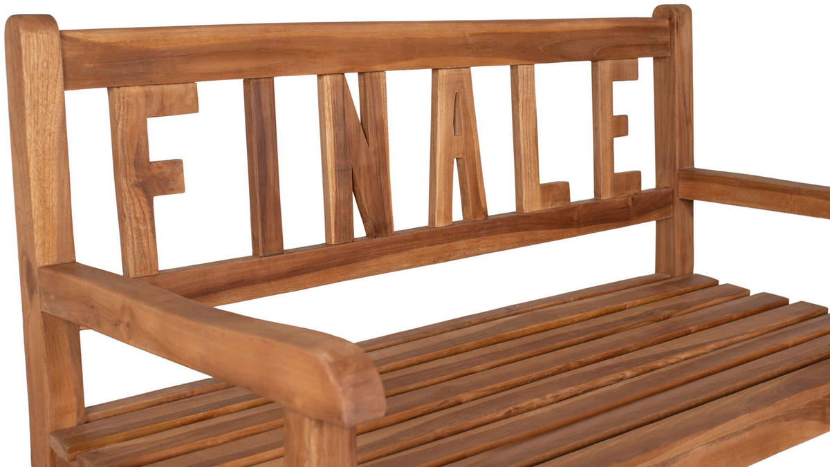GARTENBANK Finale - Naturfarben, Holz (120/94/94cm) - Mr. Deko