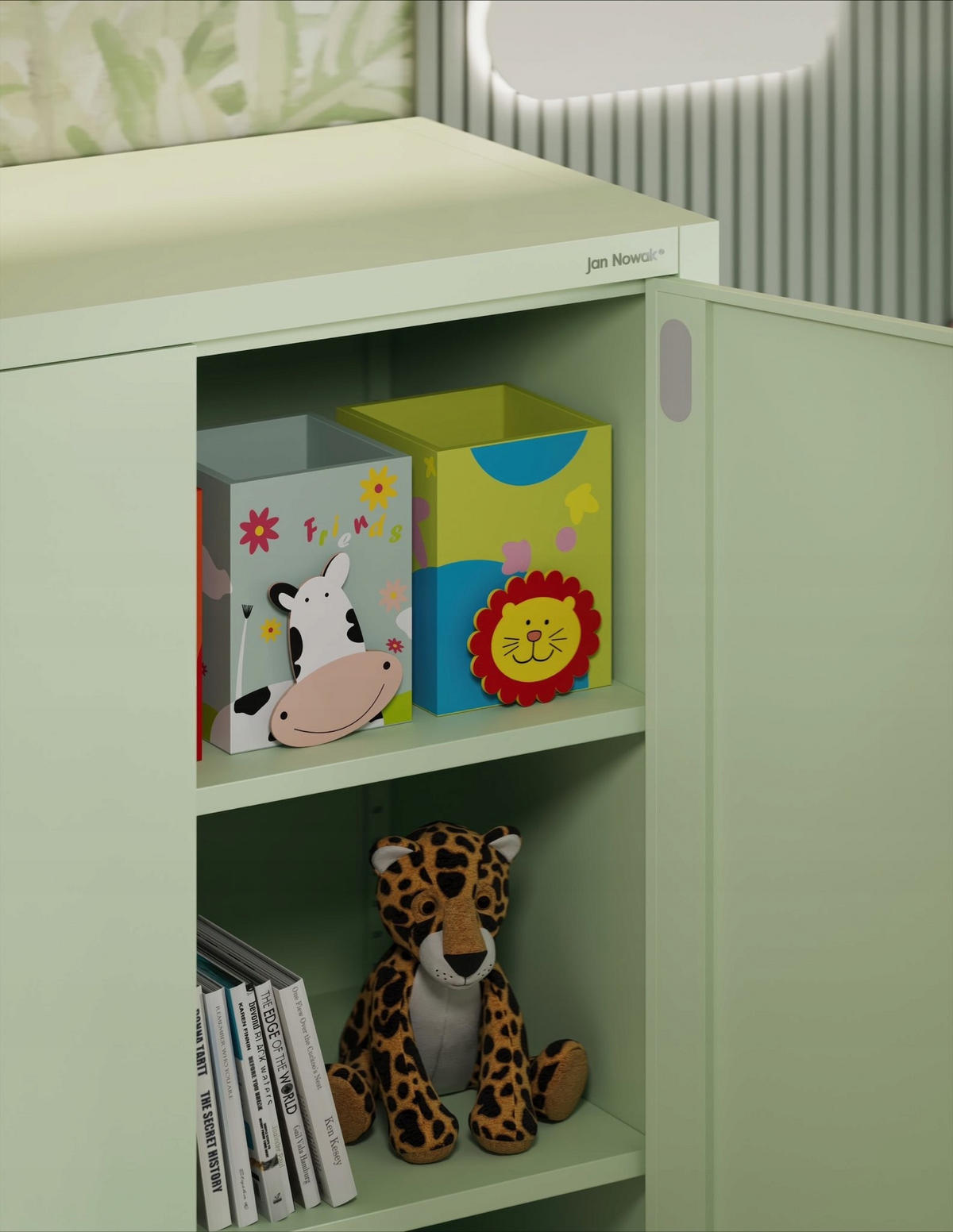 METALLSCHRANK Beata - Grün, Metall (90/93/40cm) - Jan Nowak