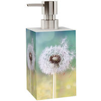 SEIFENSPENDER Pusteblume - Türkis/Gelb, Kunststoff (8/16/8cm) - Sanilo