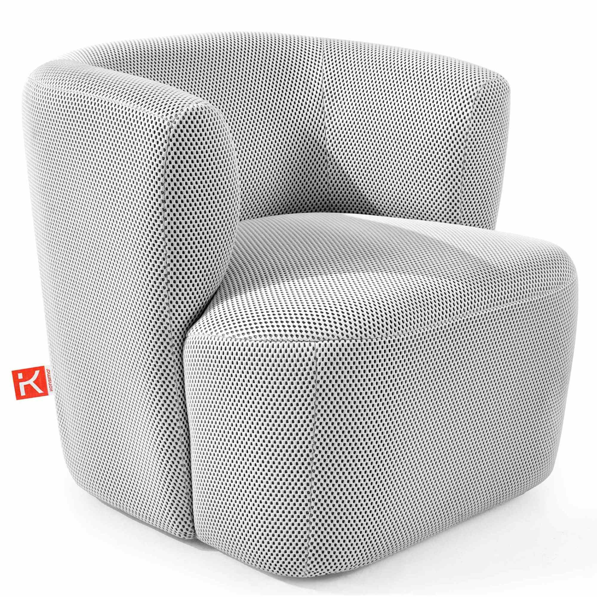 EINZELSESSEL PEBROS ,Weiß - Weiß, Holz/Textil (75/68/70cm) - KONSIMO®
