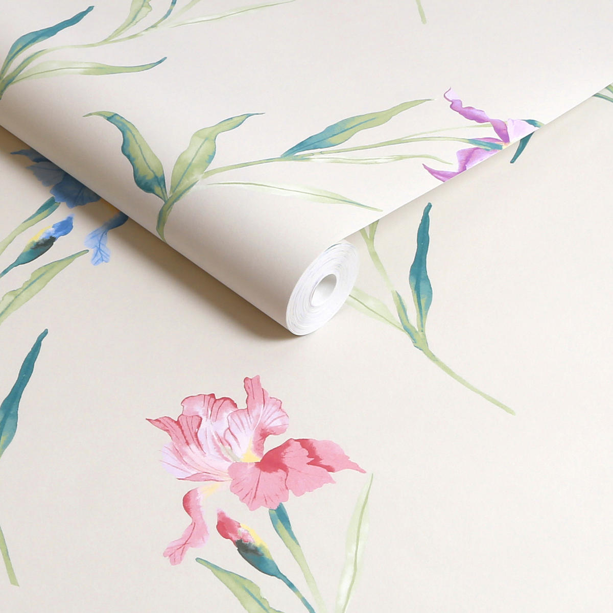 VLIESTAPETE Hawling Schwertlilien Natur - Naturfarben, Papier/Kunststoff (52/1000cm) - Graham & Brown