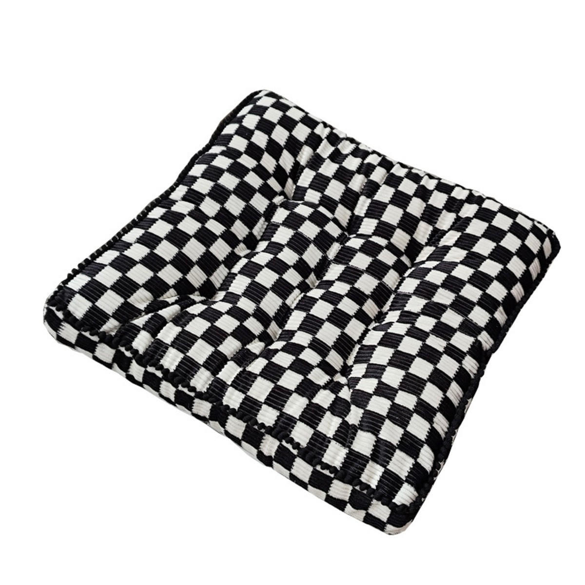 GARTENHOCKERAUFLAGE 42/42/9 cm - Silberfarben, Textil (42/9/42cm) - Authentics