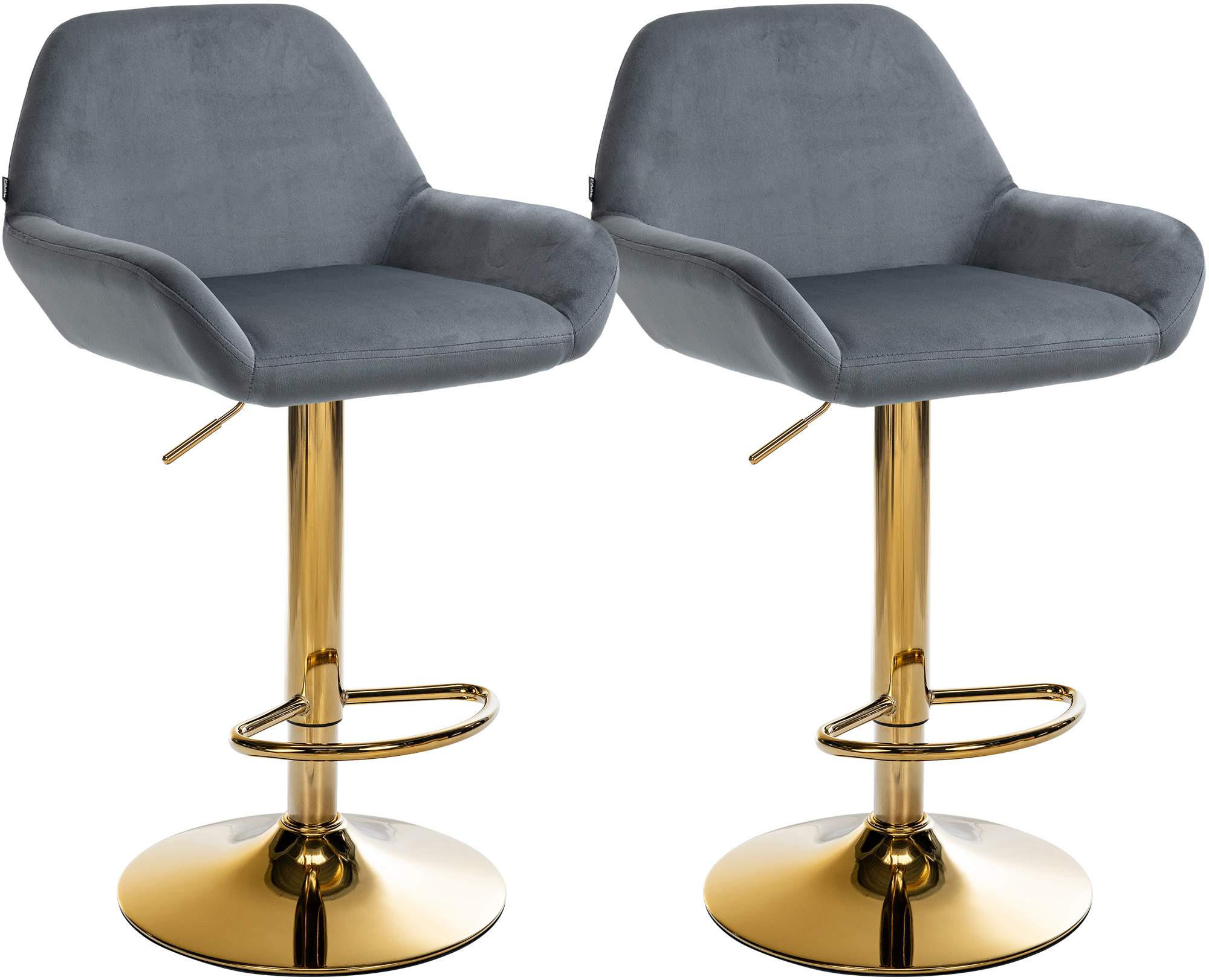 CLP Barhocker Dunkelgrau 51x89x52 cm