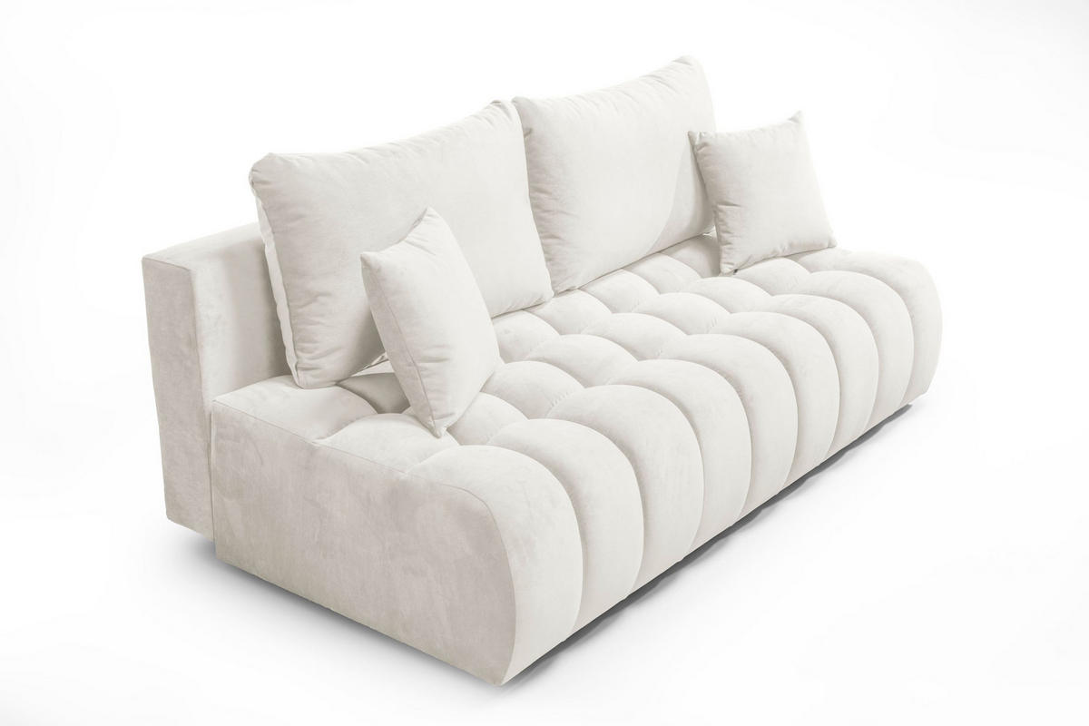 SOFA 200 cm in Weiß - Weiß, Textil (200/92/115cm) - Home Collective