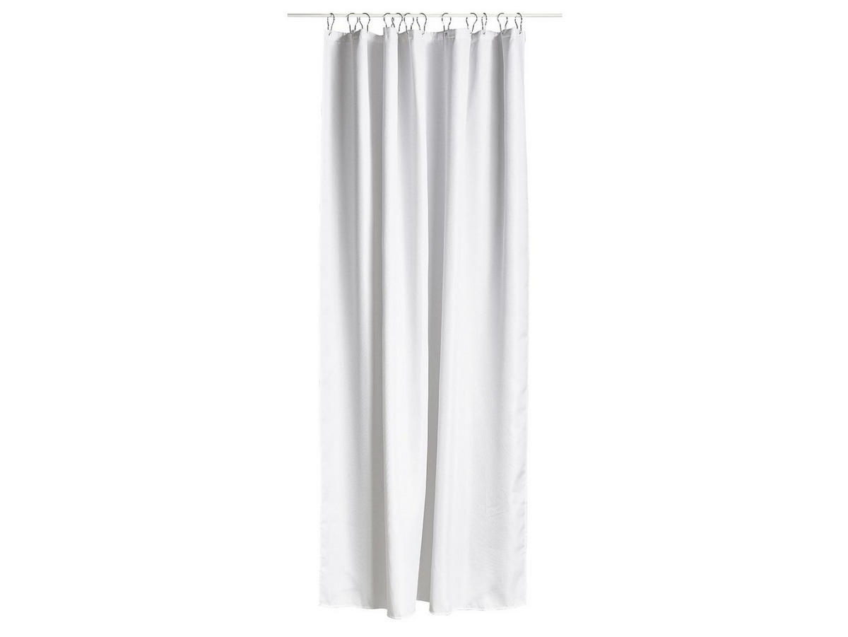DUSCHVORHANG Lux weiß 180x200 cm - Weiß, Textil (200/180cm) - Zone Denmark