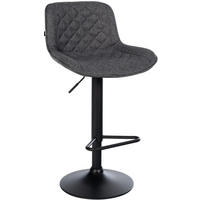 BARHOCKER Stoff Schwarz - Schwarz, Textil/Metall (50/84/52cm) - CLP