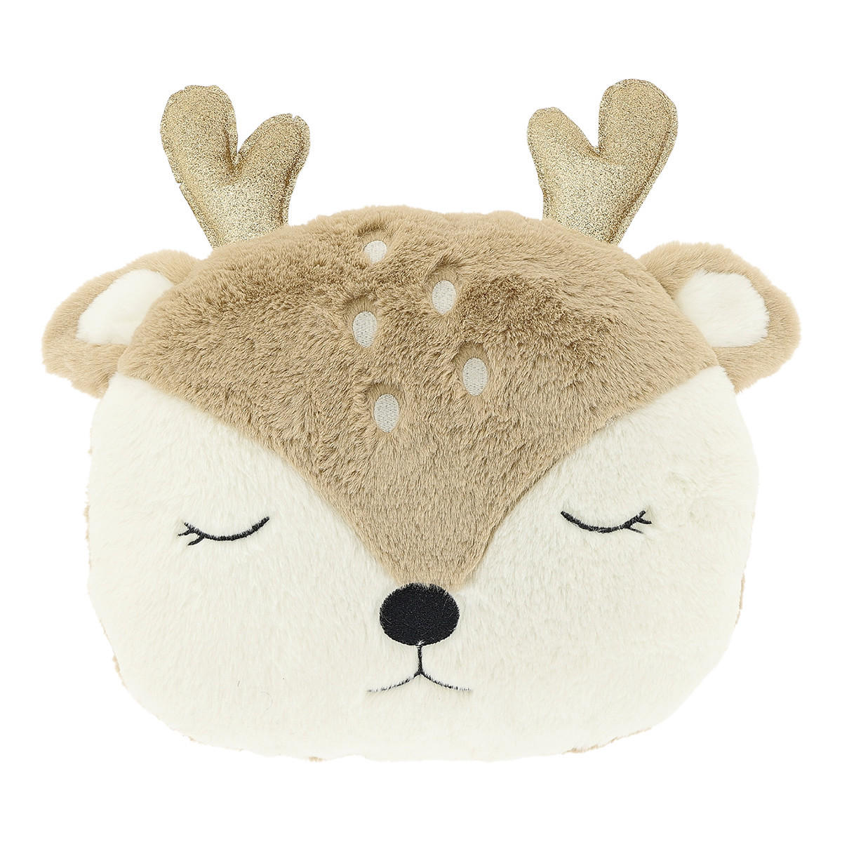 DEKOKISSEN Reindeer Mehrfarbig 35/30/8 cm - Multicolor, Textil (30/35cm) - Unique Living
