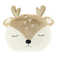 DEKOKISSEN Reindeer Mehrfarbig 35/30/8 cm - Multicolor, Textil (30/35cm) - Unique Living