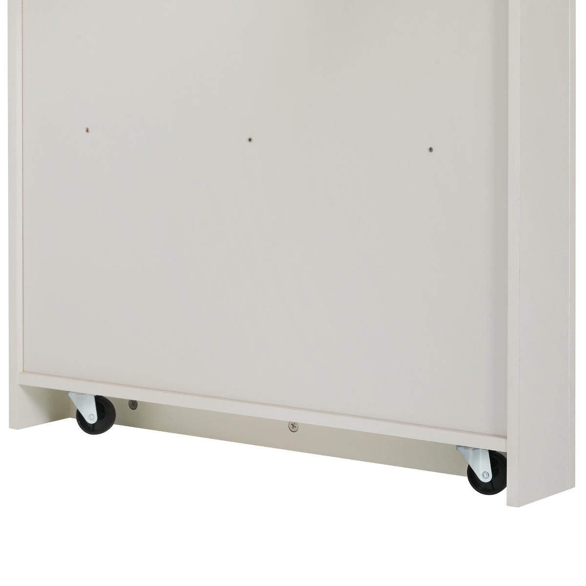 KÜCHENINSEL aus MDF 80x71-151x92 cm Weiß mit Steckdosenleiste - Weiß, Holzwerkstoff (151/92/80cm) - Modfu