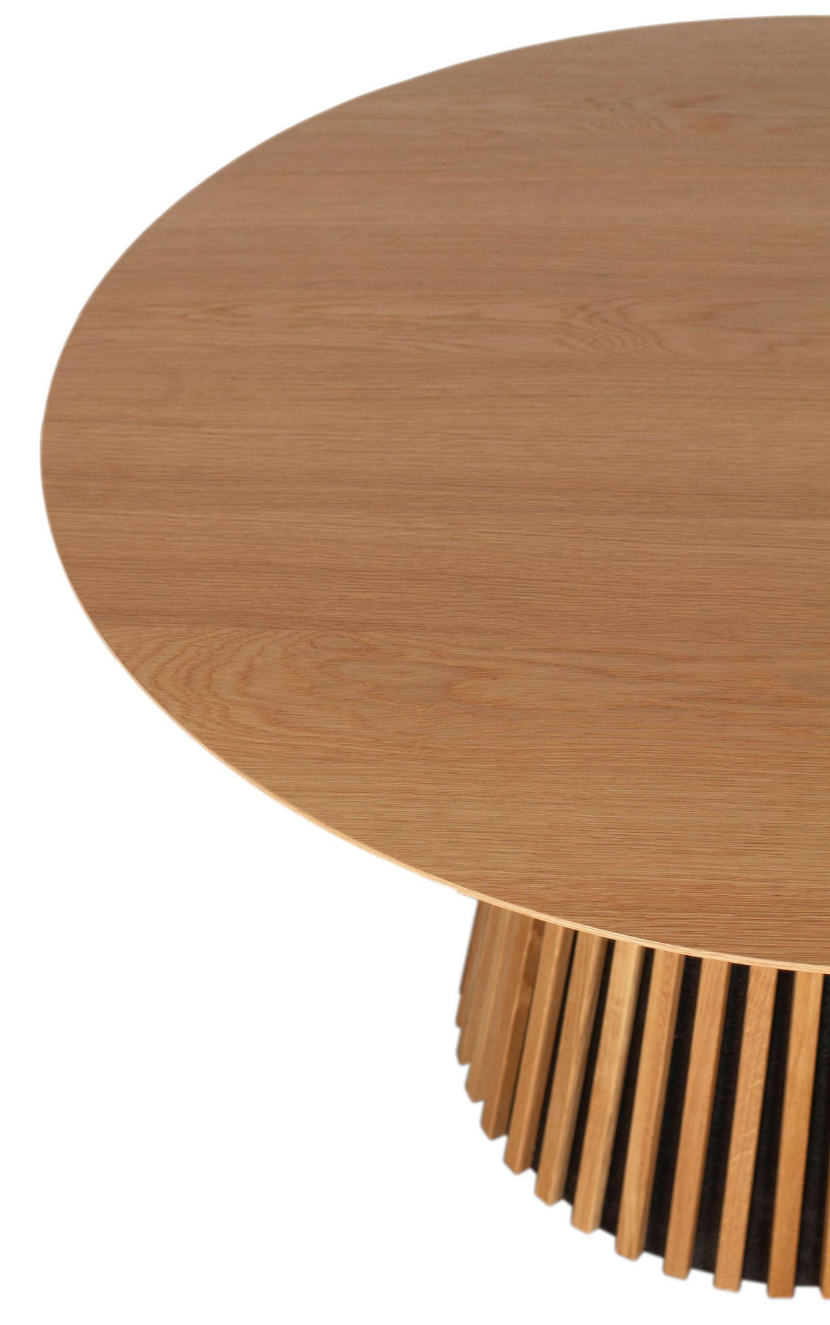 ESSTISCH Oria FSC®-zertifiziert - Braun/Naturfarben, Eichenholz/Metall (120/120/76cm) - Mr. Deko