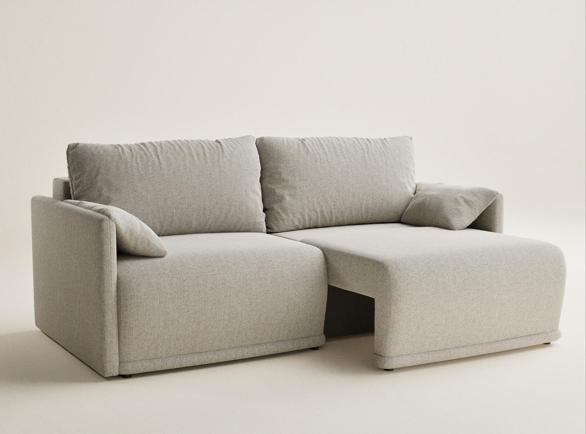 ROZKLÁDACÍ POHOVKA Nappa, textil, béžový - černá/béžová, dřevo/kompozitní dřevo (215/100/193cm) - Maison de Reve