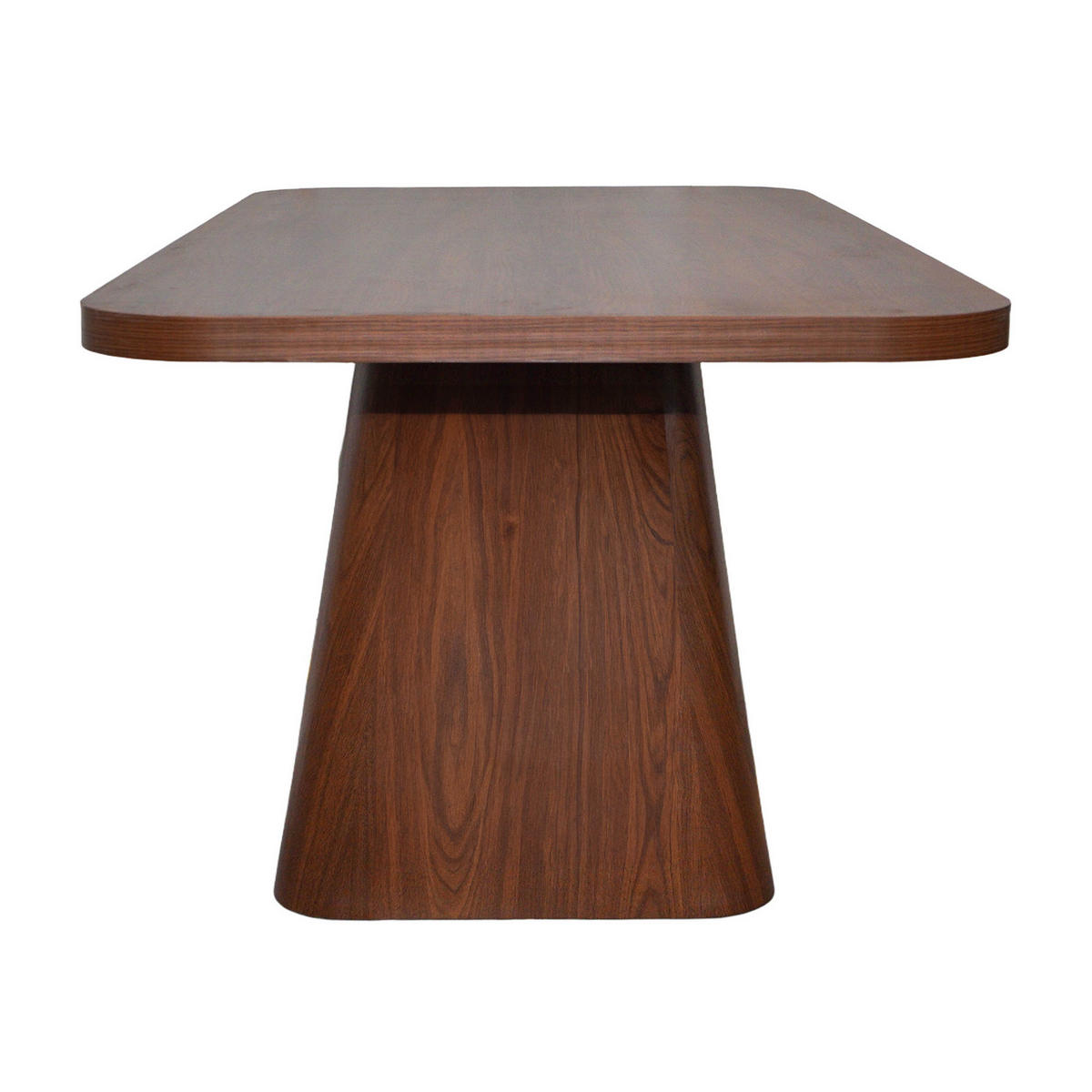 ESSTISCH, dunkles Holzeffekt - Braun, Holz (180/90/75cm) - Oviala