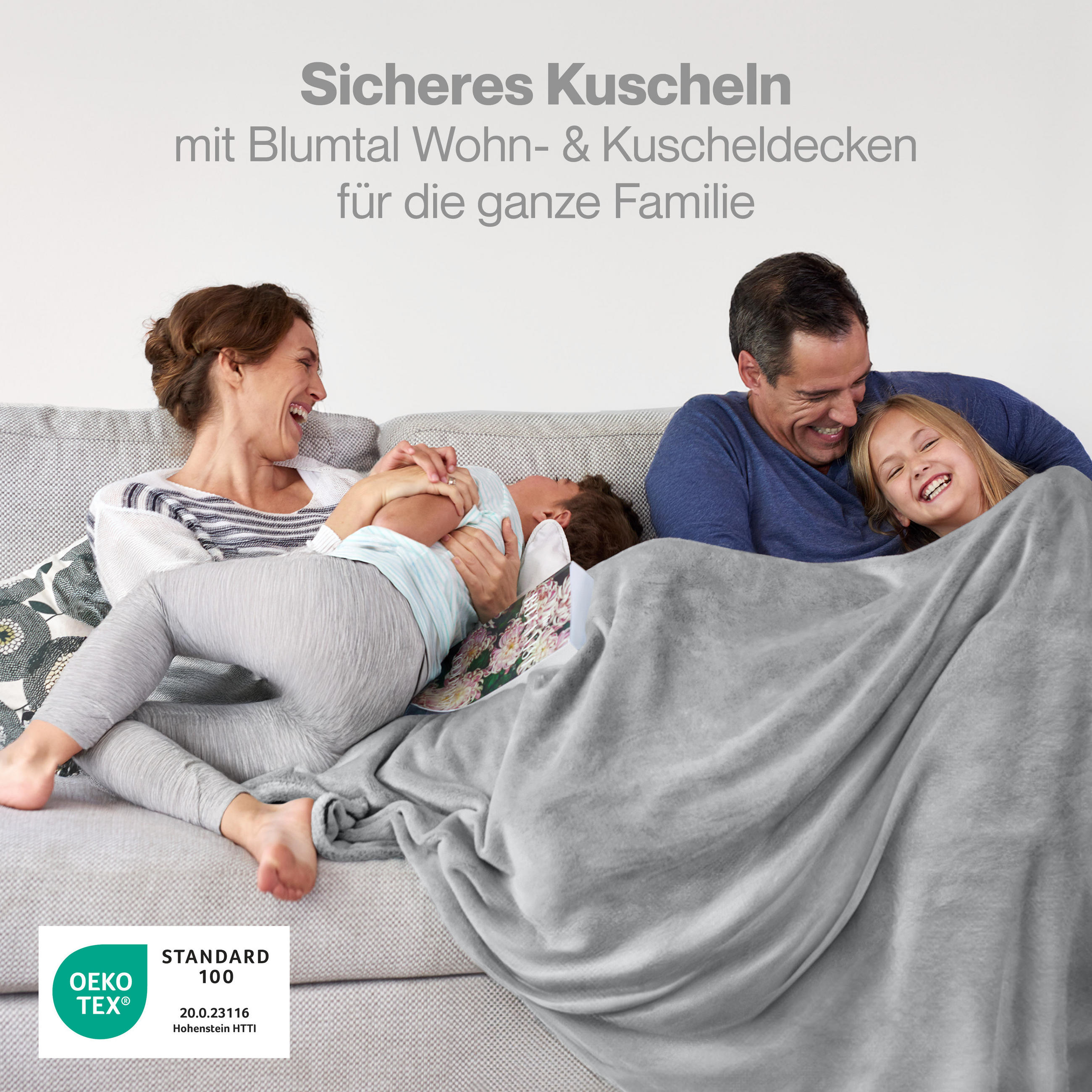 KUSCHELDECKE Anton 220/240 cm, Grau - Grau, Textil (220/240cm) - Blumtal