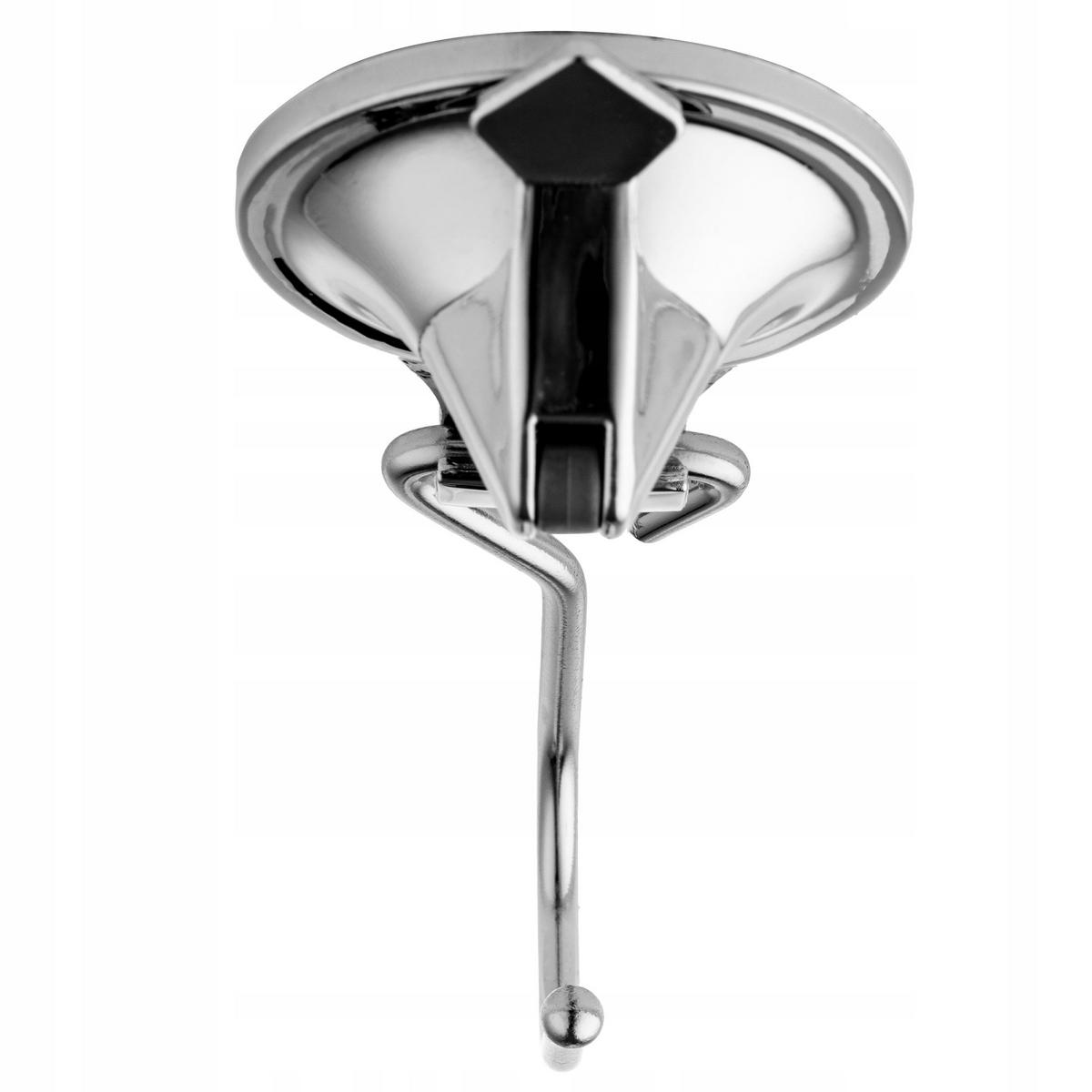 BADAUFHÄNGER mit Saugnapf 16,5 x 6 cm, silber - Silberfarben, Metall (6/17cm) - KADAX