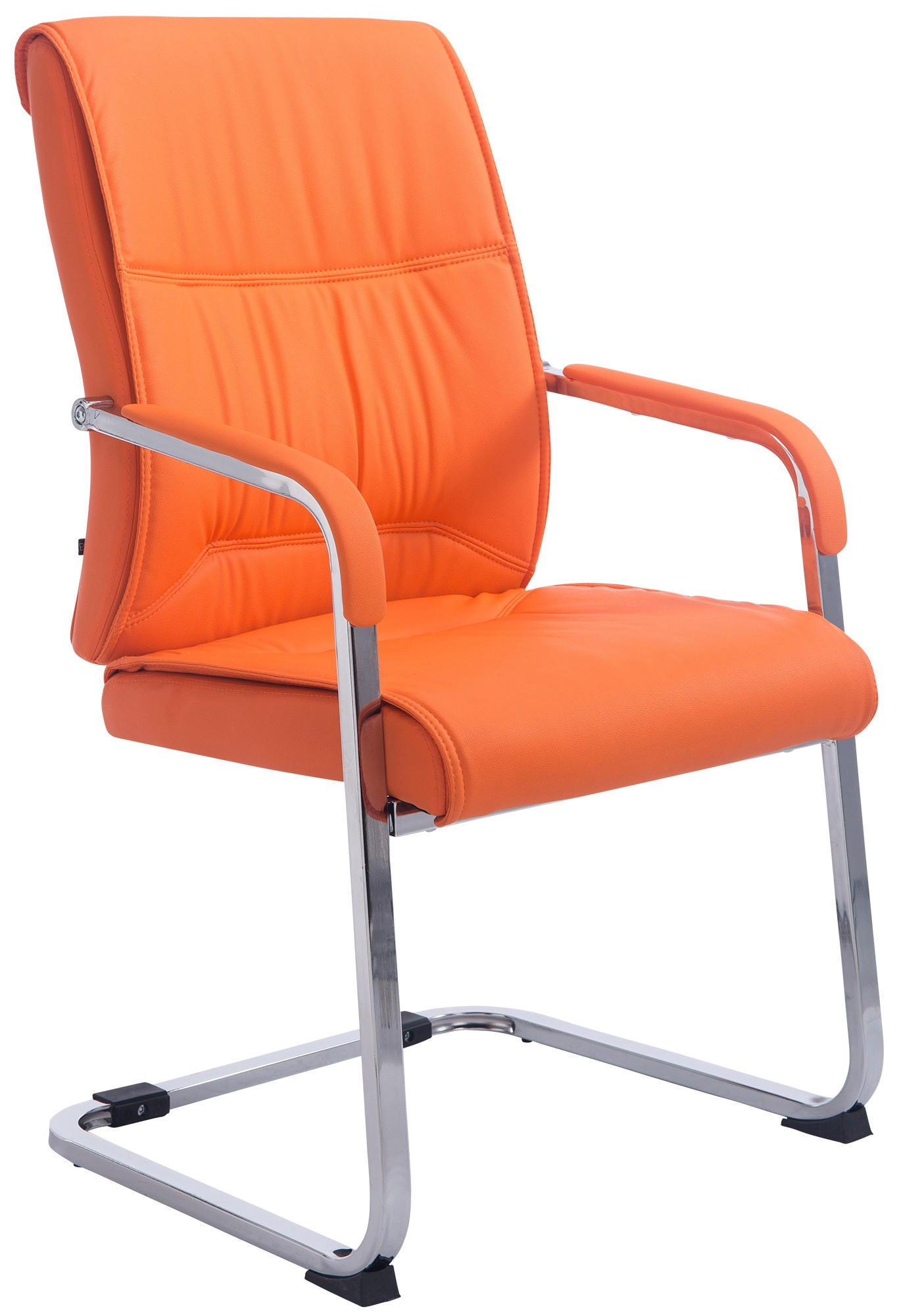 SCHWINGSTUHL Lederlook orange - Orange, Textil/Metall (58/102/65cm) - CLP