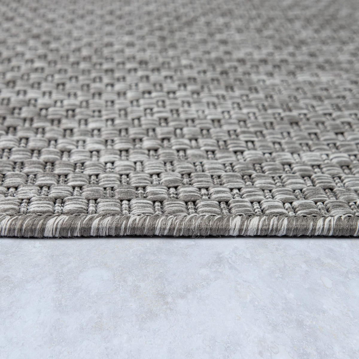 OUTDOORTEPPICH 200/200 cm Venedig 165 - Grau, Kunststoff (200/200cm) - Paco Home