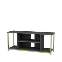 TV-ELEMENT Rinaldo Gold Anthrazit - Goldfarben/Grau, Holzwerkstoff (120/51/35cm) - Decorotika