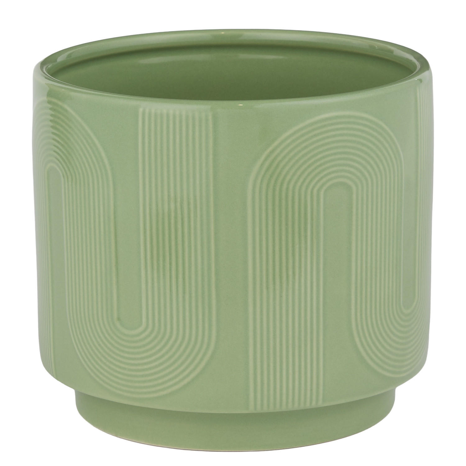 BLUMENTOPF Cuves 15cm - Salbeigrün, Keramik (14cm) - Butlers