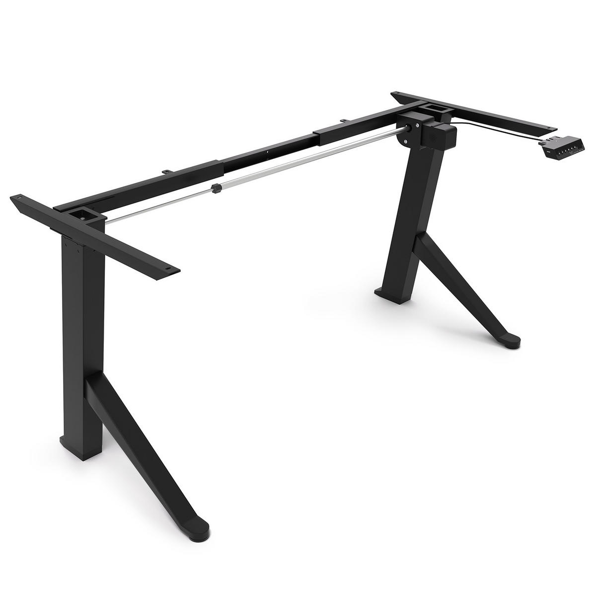 TISCHGESTELL höhenverstellbar elektrisch - Schwarz - Schwarz, Metall (160/60/120cm) - Ultimate Setup