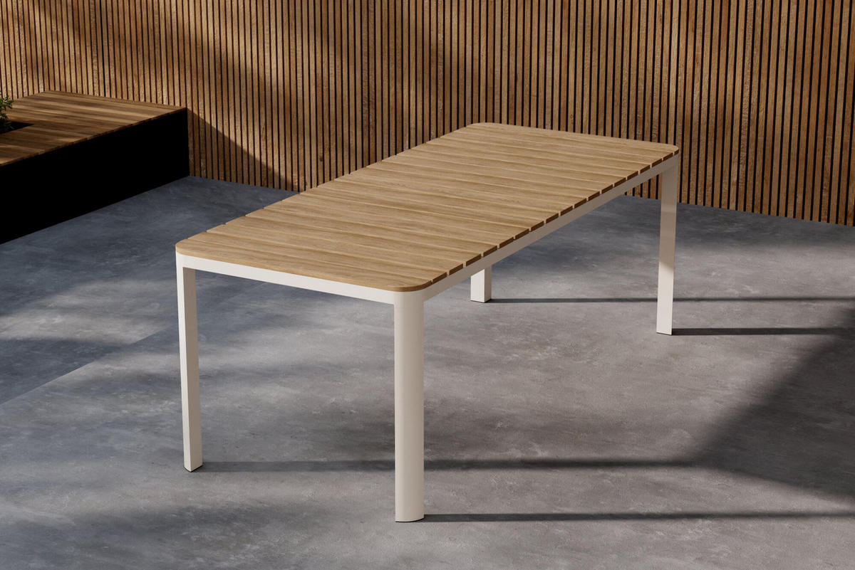 GARTENESSTISCH ETNA Braun 90x210x74 cm - Braun, Metall (210/90/74cm) - FURNLUX