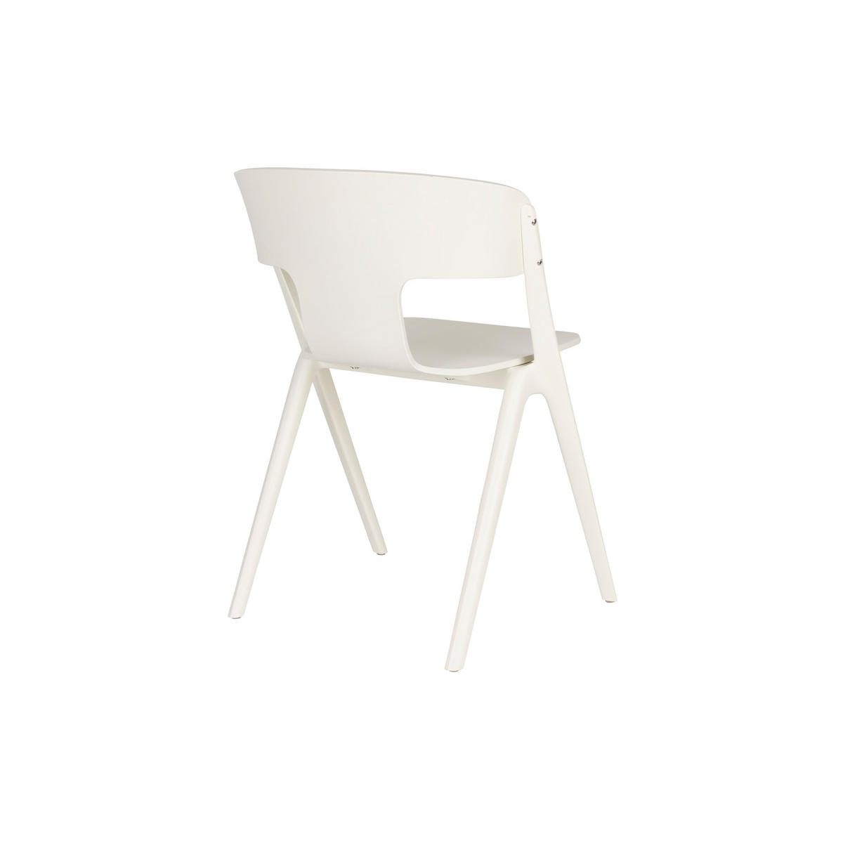 GARTENSTUHL Horizon Creme/ Weiß - 4 er Set - Beige, Kunststoff (57.5/75/52.5cm) - Zuiver