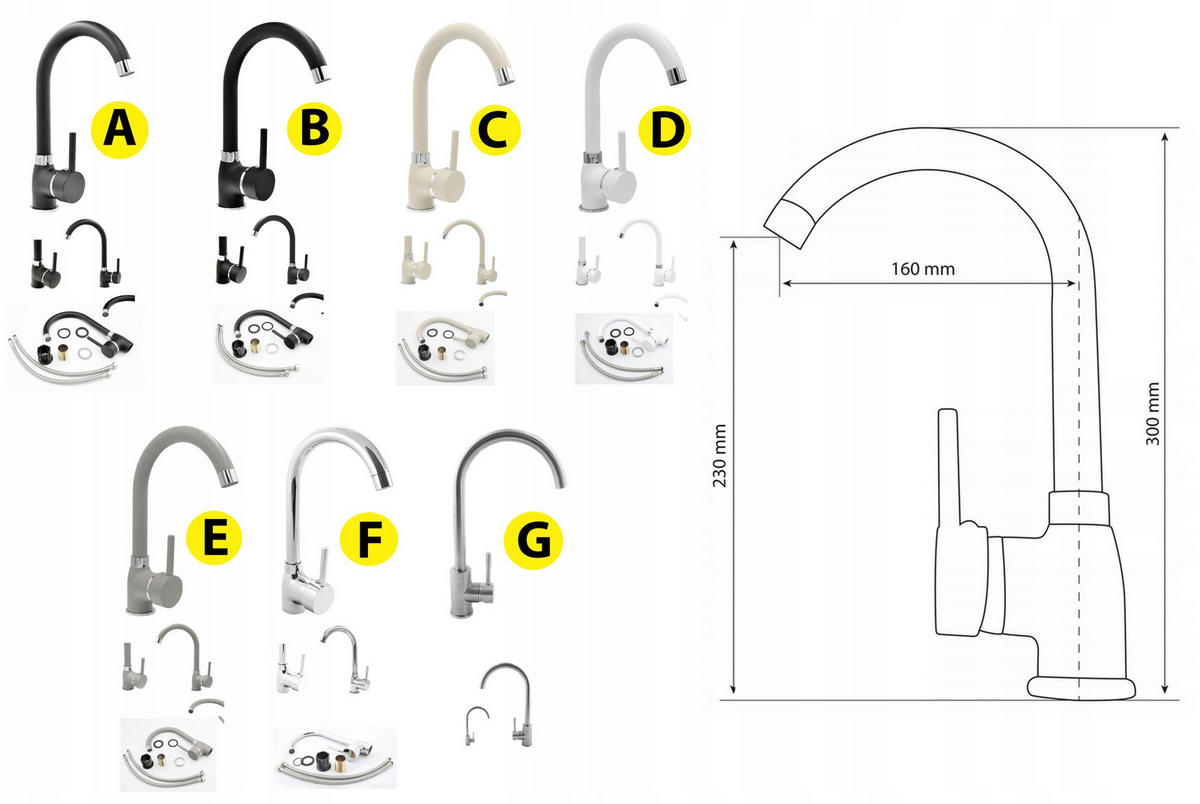 SPÜLBECKEN Duet mit BATTERIE und SIPHON - Weiß, Kunststoff/Stein (75/44/18cm) - Granitan