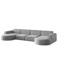 WOHNLANDSCHAFT Palma Xl In Opera - Grau, Holzwerkstoff/Textil (382/78/165cm) - Fun Möbel