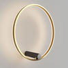 LED-DECKENLAMPE Ring Air Schwarz/Gold Ø 60cm - Goldfarben/Schwarz, Metall (60/60/3.3cm) - s.luce
