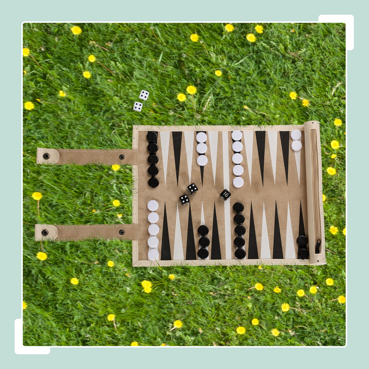 BACKGAMMON - Multicolor, Kunststoff/Metall (5/5cm) - Relaxdays