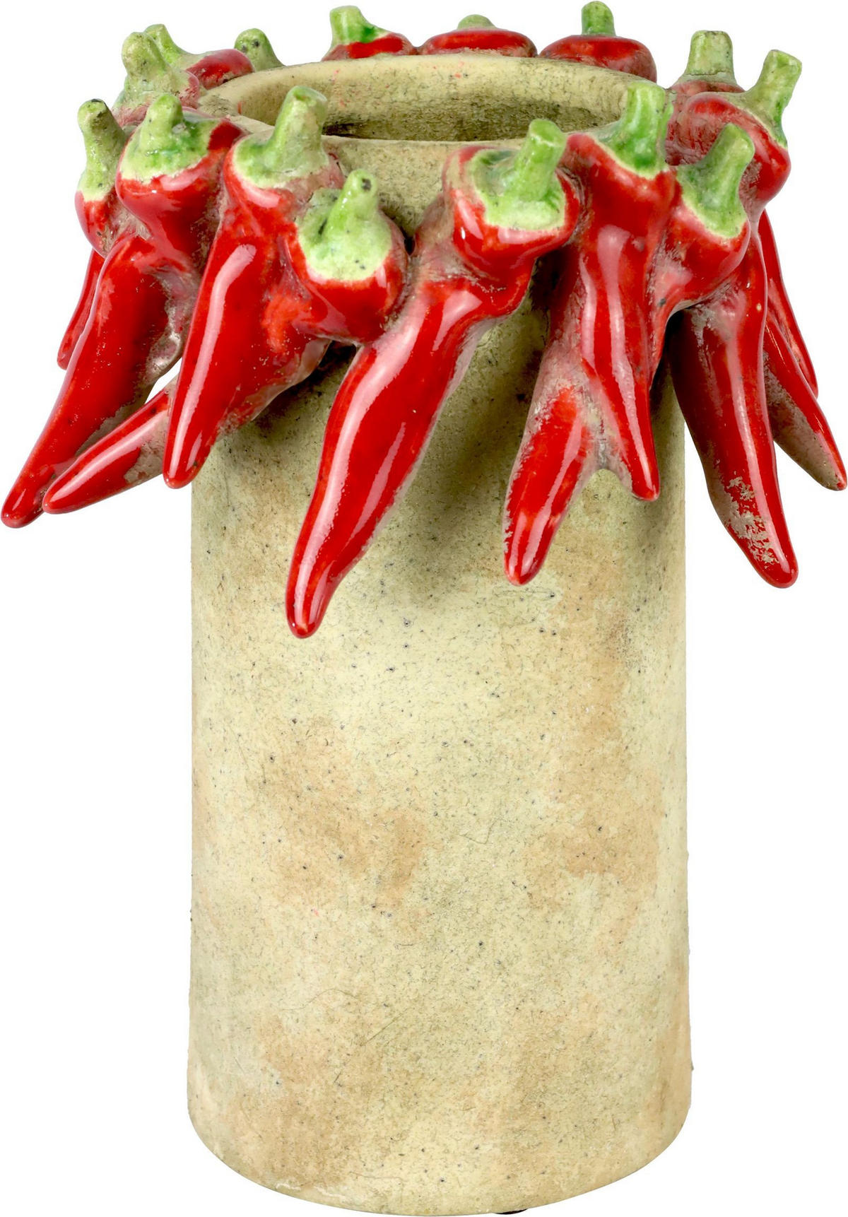 VASE Red pepper Keramik - Weiß, Keramik (26cm) - FURNARO