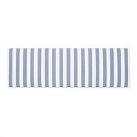 KOPFTEIL Gepolstertes aus gestreiftem Stoff Blau 165/52/3 cm SUANCES - Blau, Textil (165/52/3cm) - RNT By Really Nice Things