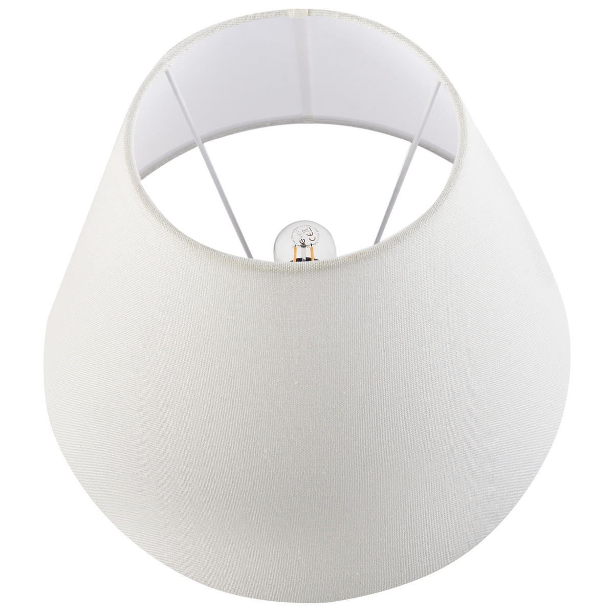 TISCHLAMPE Weiß Verusa - Blau/Rot, Keramik (41/41/65cm) - Beliani