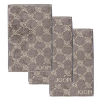 GÄSTETUCH Unisex Classic Frottier Braun 3er Pack Baumwolle - Messingfarben, Textil (200/135cm) - Joop!