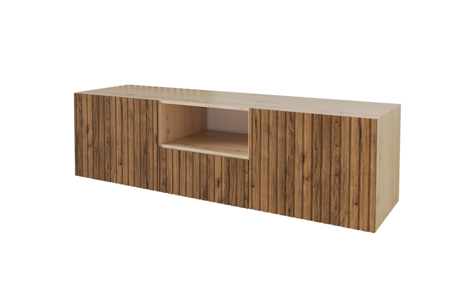 LOWBOARD KITO-W 140x40x41 cm - Artisan / Katania - Eiche Wotan, Holzwerkstoff (140/40/41cm) - ALTDECOR