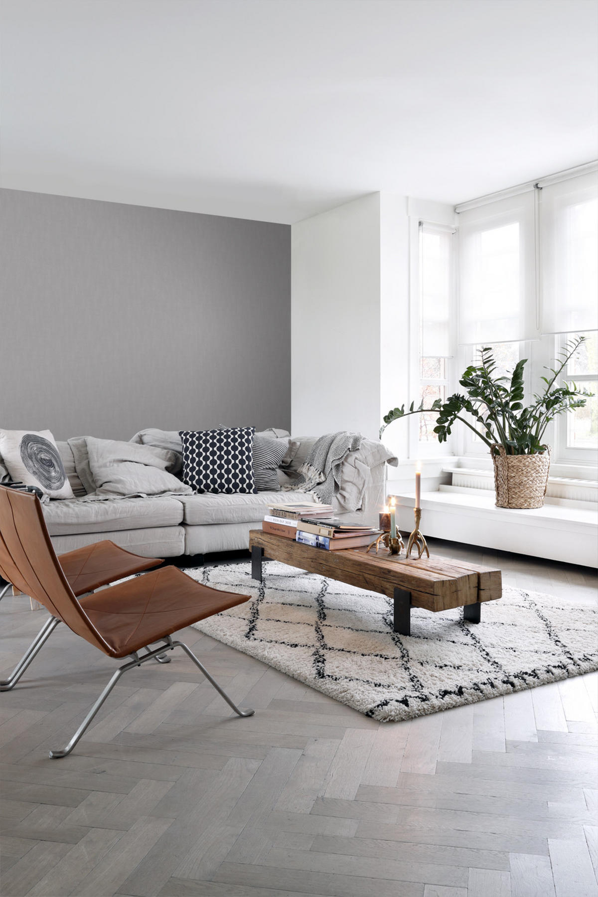 TAPETE mit malerischem Effekt 53 cm x 10.05 m - Braun, Papier (53/1000cm) - ESTAhome
