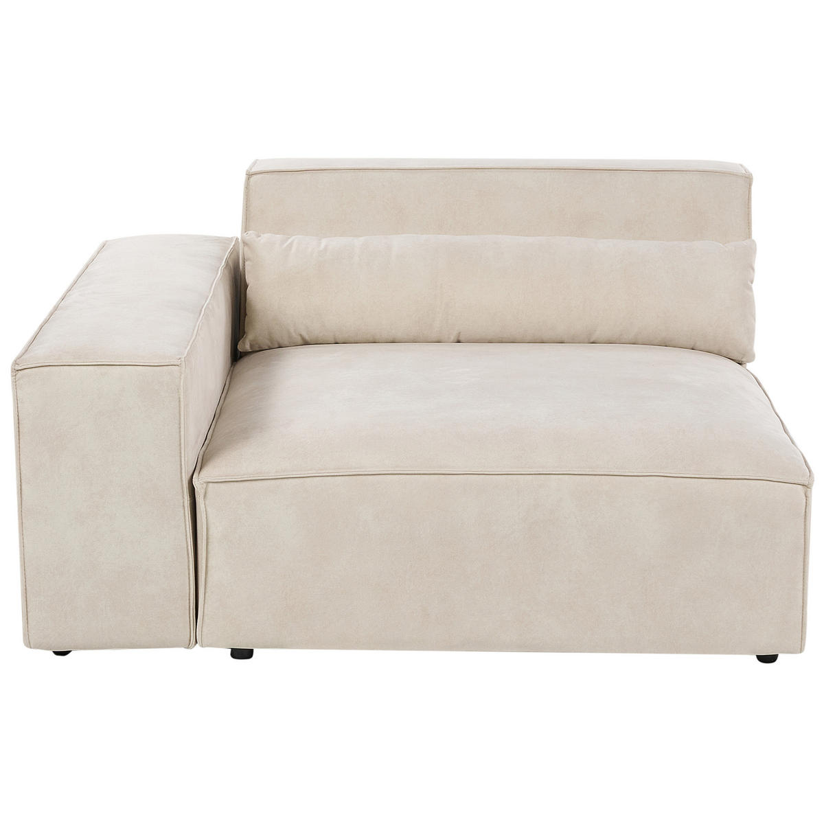 CANAPEA 2 LOCURI catifea bej deschisă Hellnar - bej, material textil (262/70/126cm) - Beliani
