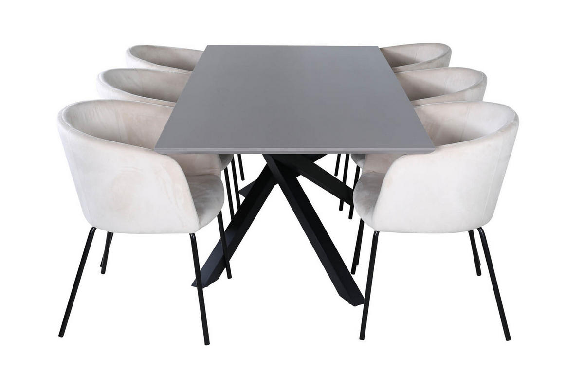 TISCHGRUPPE Beige - Beige, Holzwerkstoff (90/76/190cm) - ebuy24