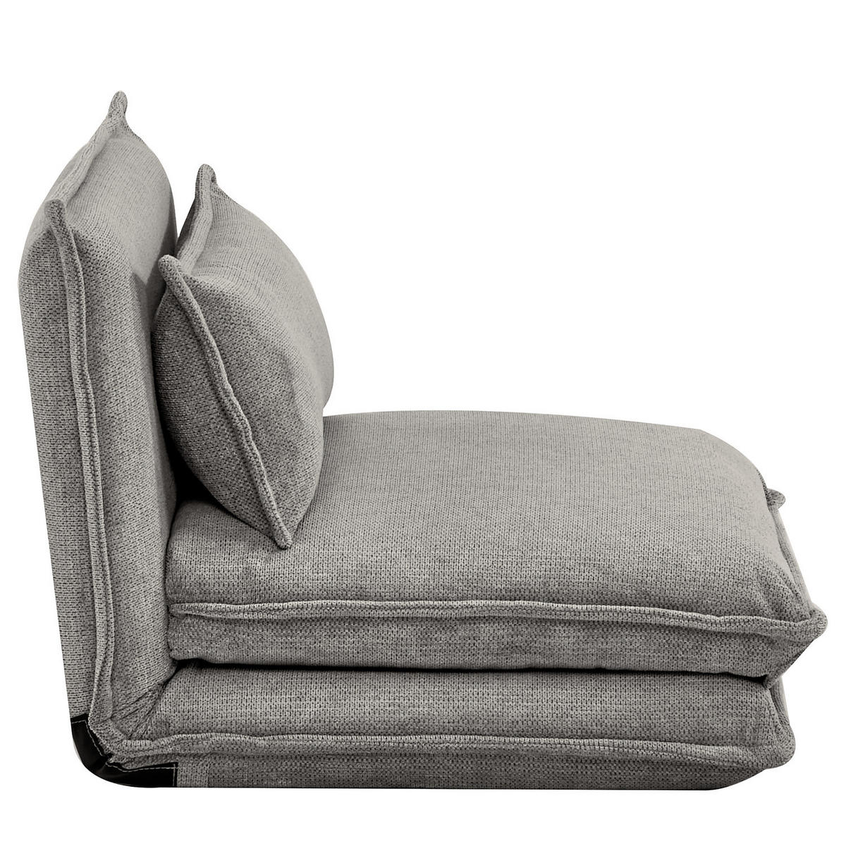 SCHLAFSESSEL - Grau, Textil/Metall (86/59/67cm) - home24