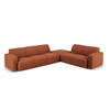 ECKSOFA rechts Molino aus Boucle braun 6 Sitzplätze - Braun, Textil (250/315cm) - Micadoni
