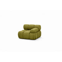 MODUL Seitlich, Für Modulares System, Stoff Salvador, Olive, Rechts, Selia - Olivgrün, Holz (95/70/95cm) - Kaiser Möbel