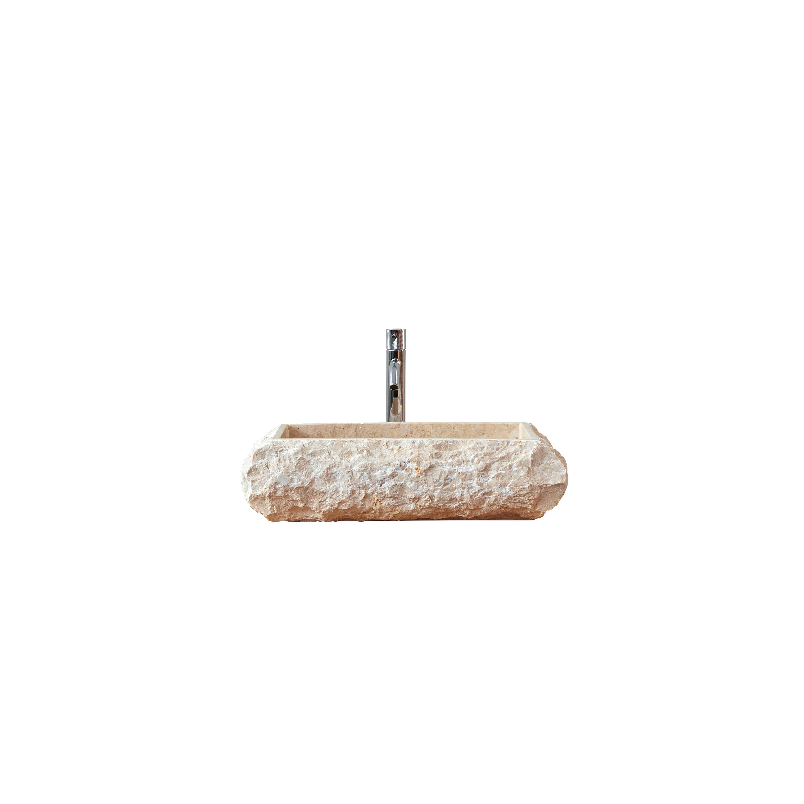Tikamoon Waschbecken Beige 50x13x40 cm