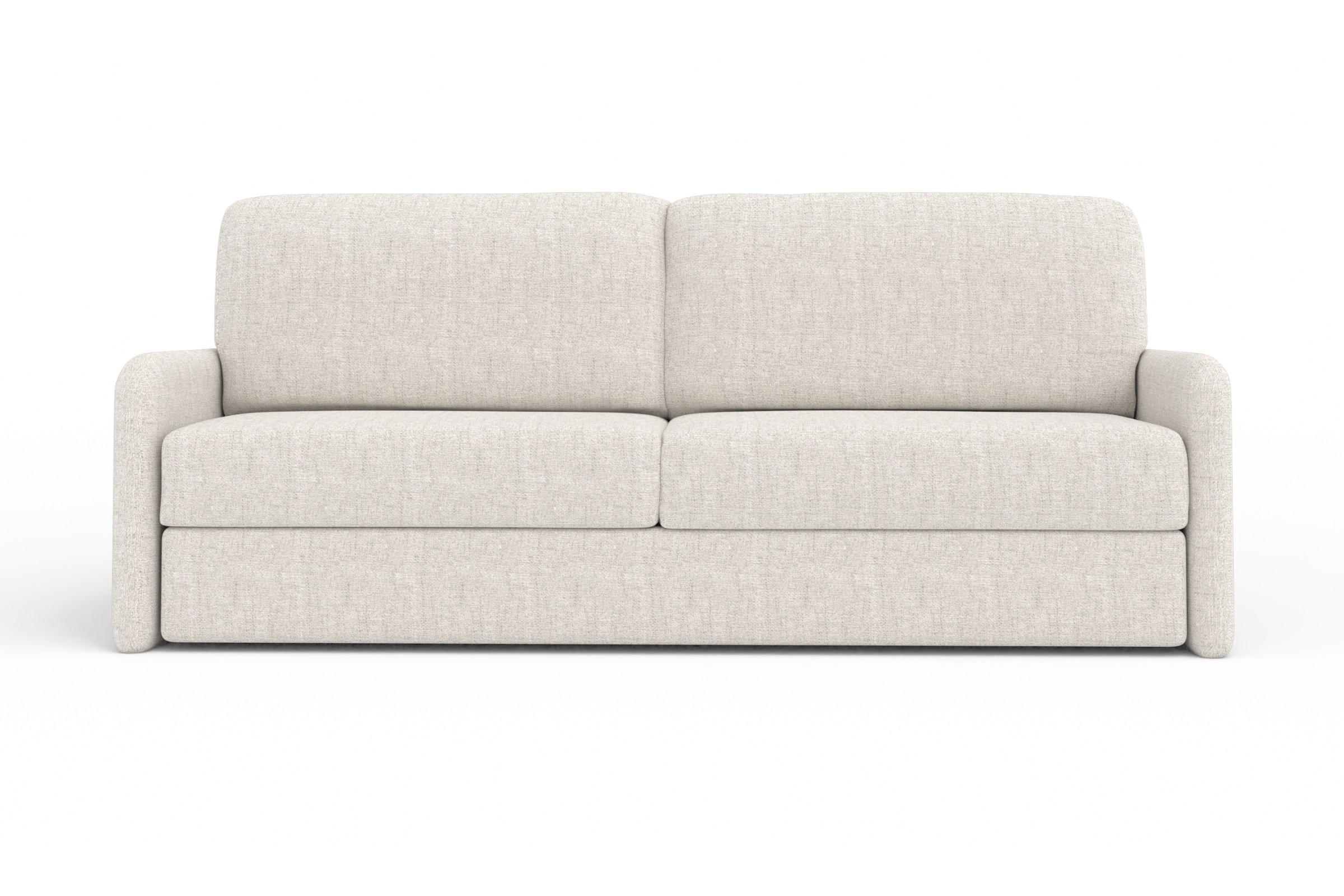 2-SITZER SOFA BIANCO 215 cm breit in Stoff Creme - Creme, Holzwerkstoff/Textil (215/90/92cm) - Deine Möbel 24