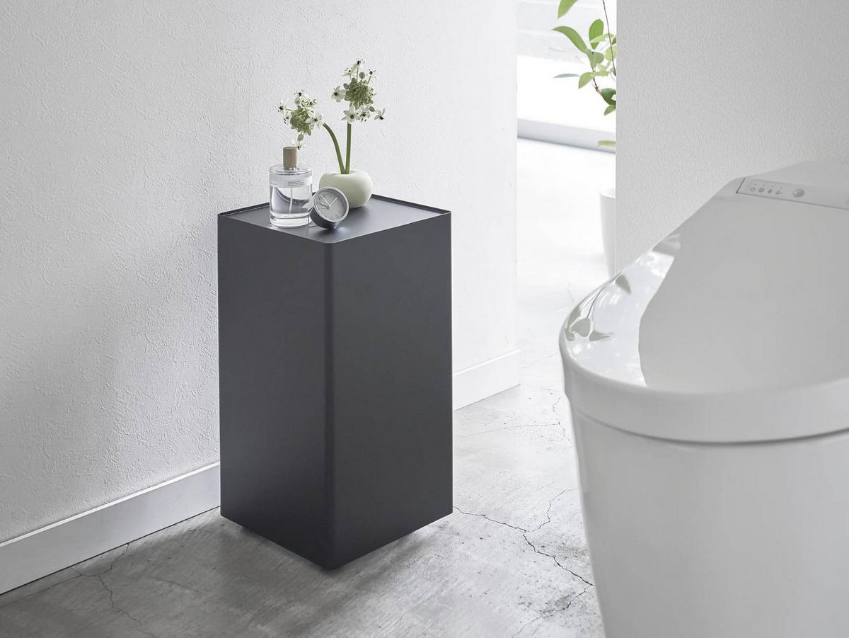 TOILETTENPAPIER-AUFBEWAHRUNG Tower schwarz 23/43/23 cm - Schwarz, Metall (23/43/23cm) - Yamazaki