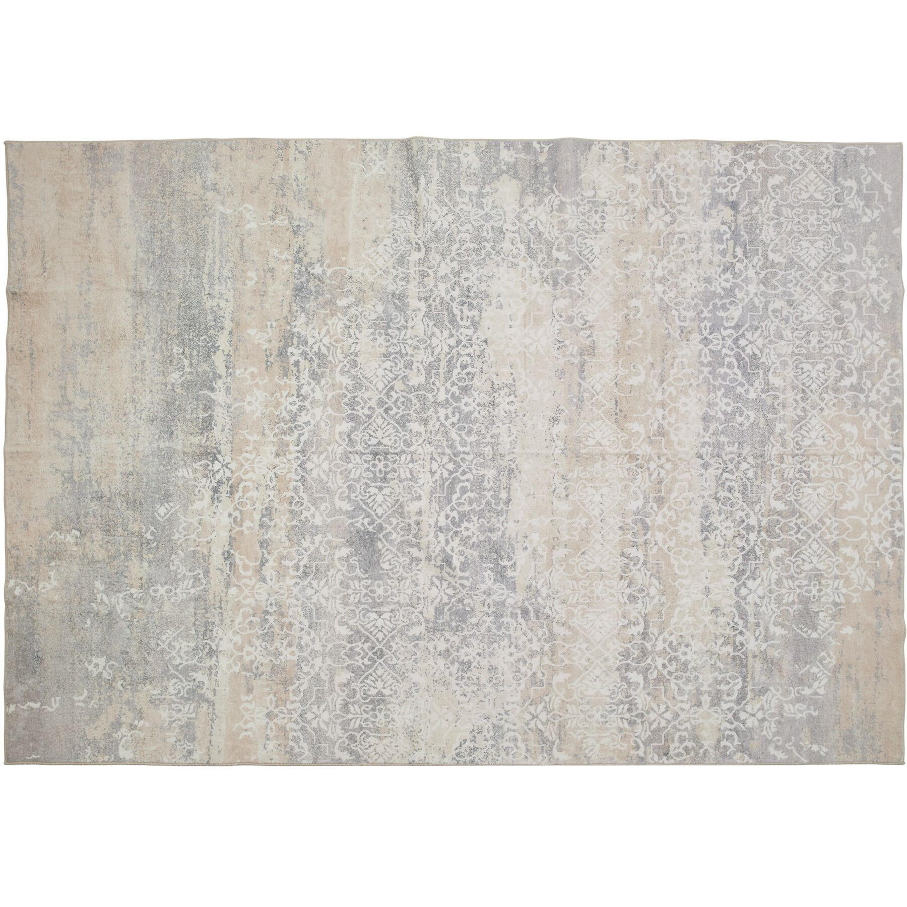 TEPPICH Vintage Design Dalia,rutschfeste Unterfläche,beige - Beige, Kunststoff (120/170cm) - tectake