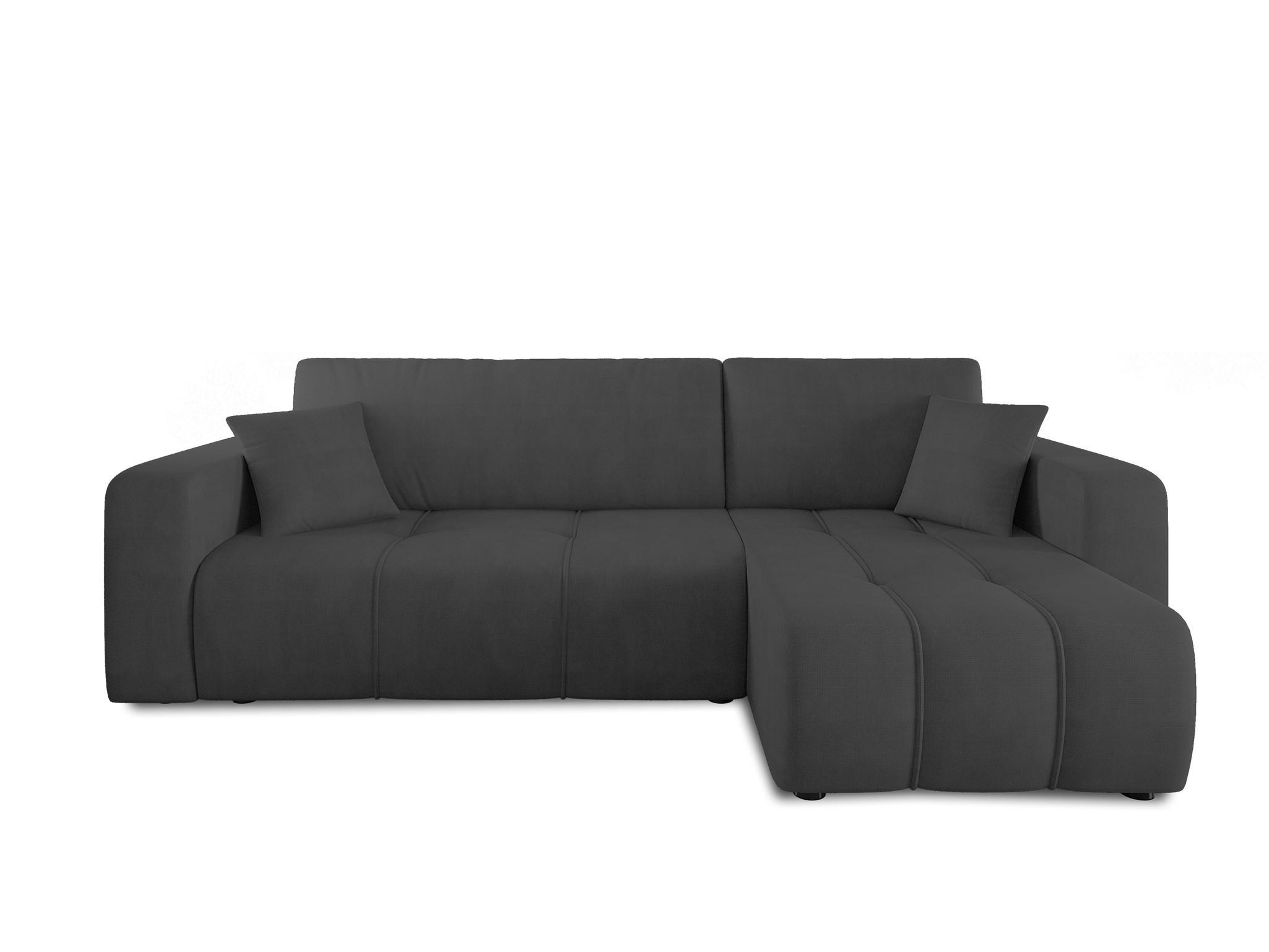 ECKSOFA Dagny Mit Schlaffunktion - Anthrazit, Holzwerkstoff/Textil (248/146cm) - Fun Möbel