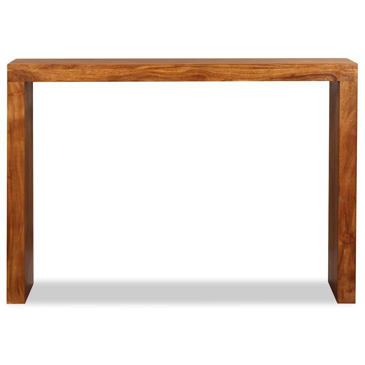 KONSOLENTISCH Massivholz Mit Honigfarbener Politur 110/40/76 Cm - Braun, Holz (110/40/76cm) - vidaXL