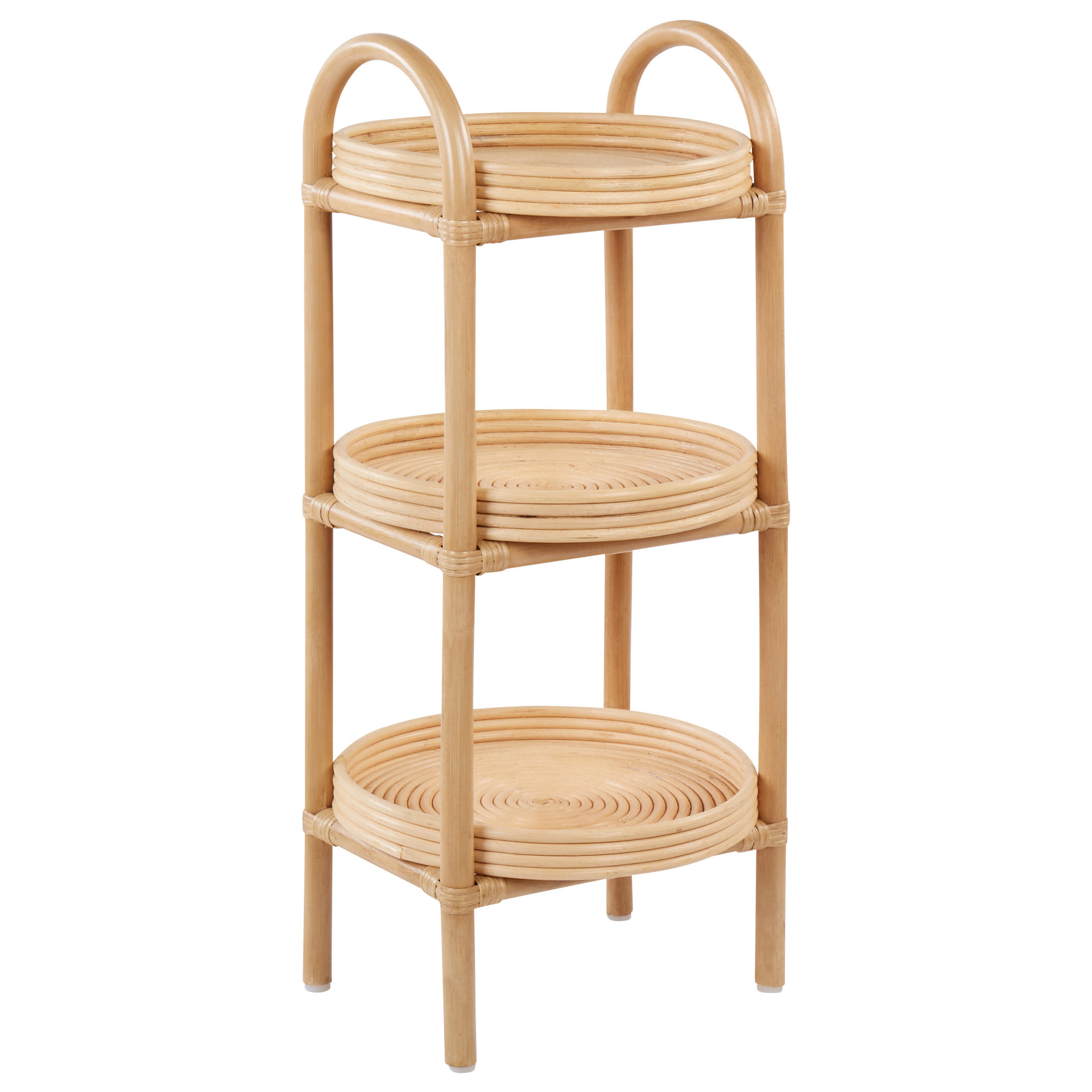 BEISTELLTISCH Naturfarben Troolie - Naturfarben, Naturmaterialien (32/32/78cm) - Beliani